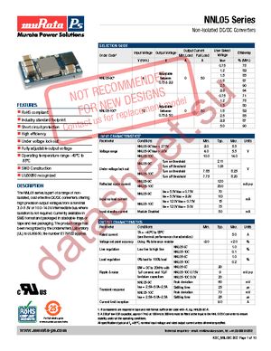 NNL05-10C datasheet  